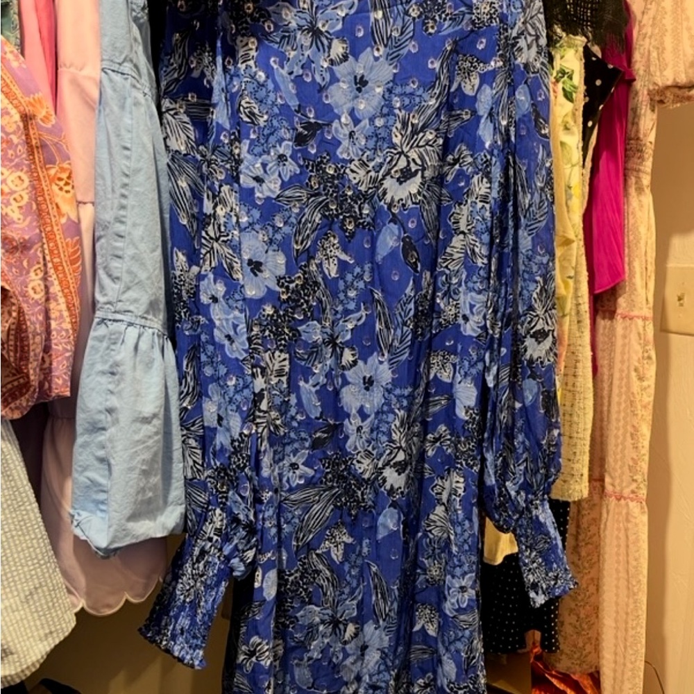 Floral Blue Dress